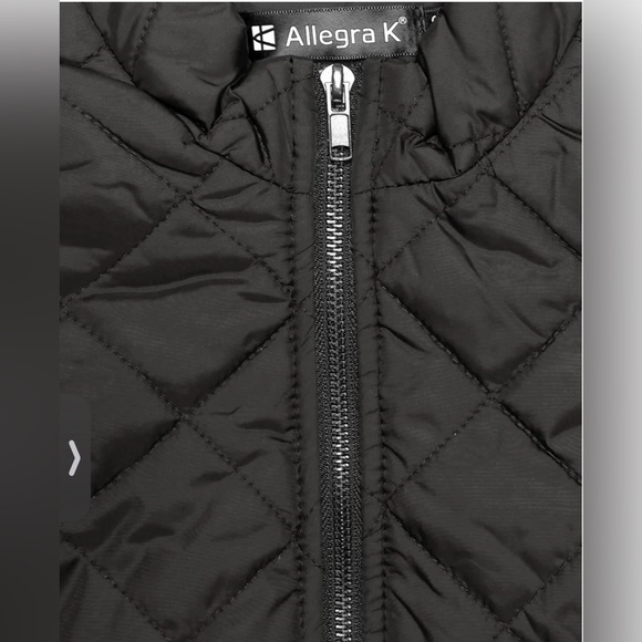 NWT - Allegra K Puffer vest - Stand Collar Lightweight Gilet Quilted Zipper Vest - Picture 5 of 8